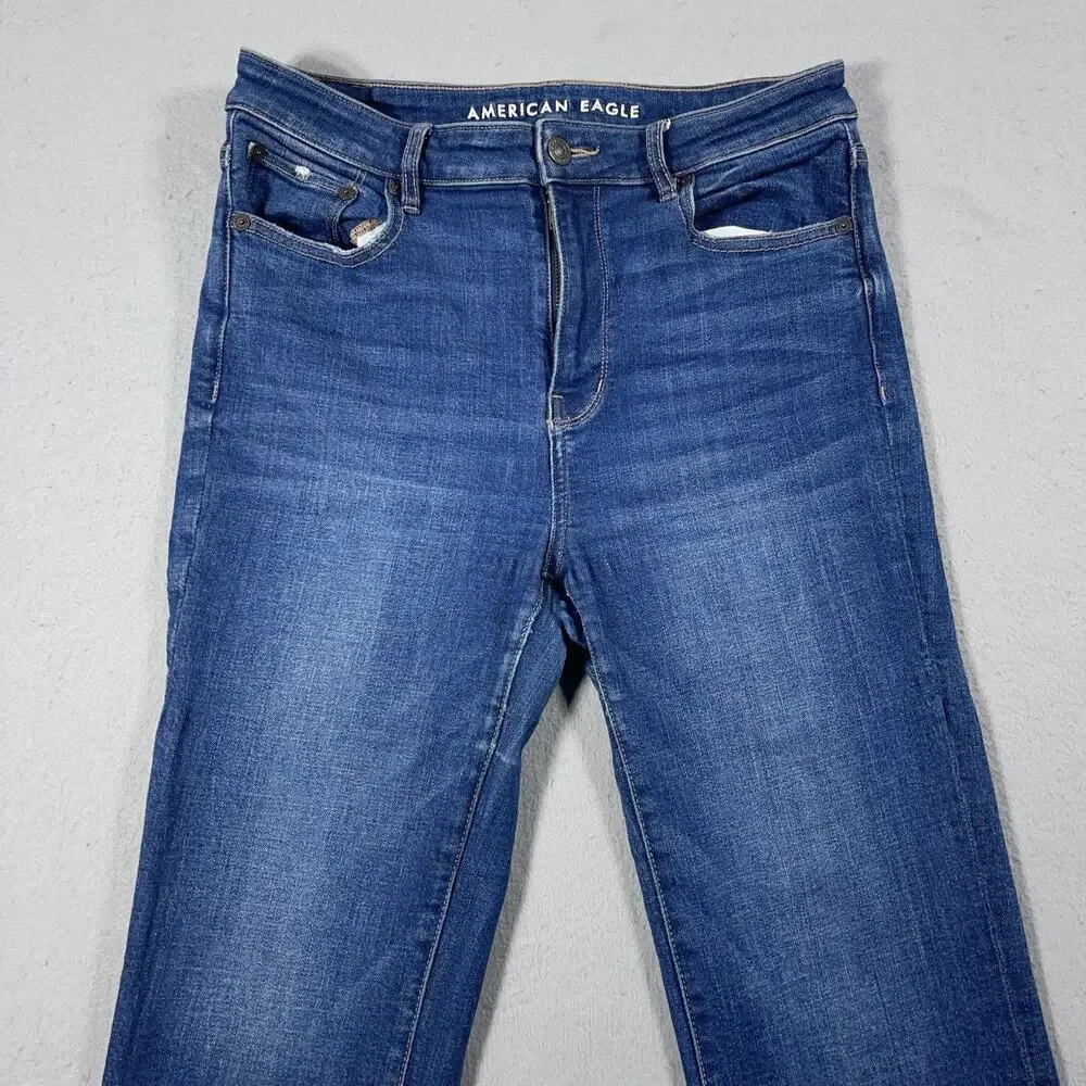 American Eagle Outfitters Women's Blue Flare Jeans